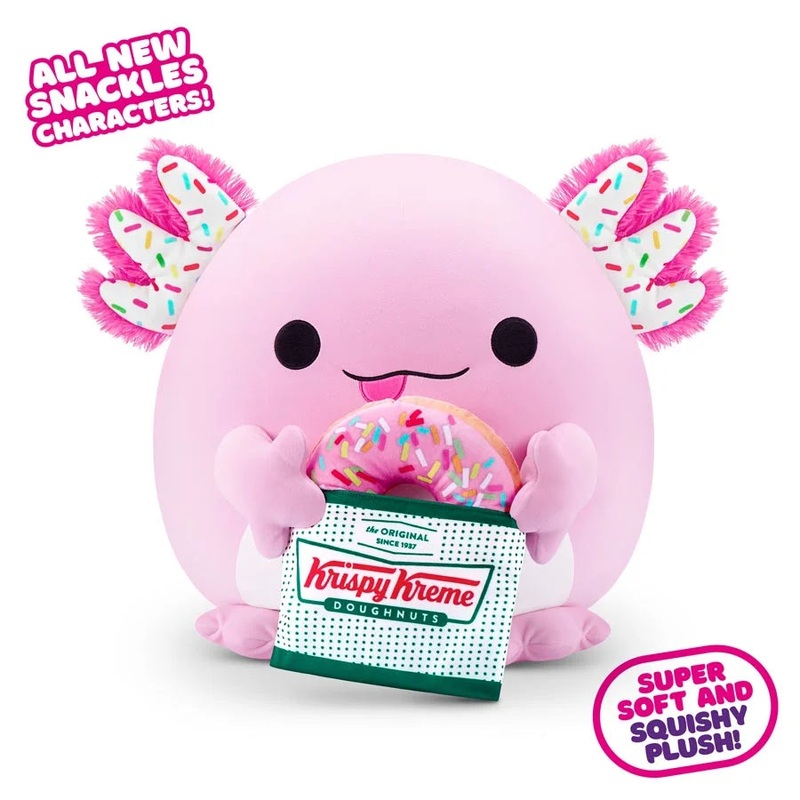 Zuru Snackles Series 2 – Axolotl & Krispy Kreme 8 Plush