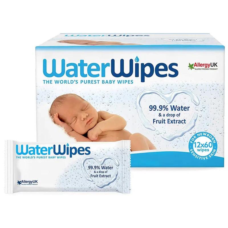WaterWipes Baby Wipes (12×60’s)