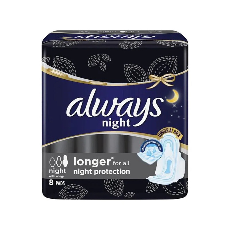 Always Comfort Protection Maxi Night Thick – 8’s