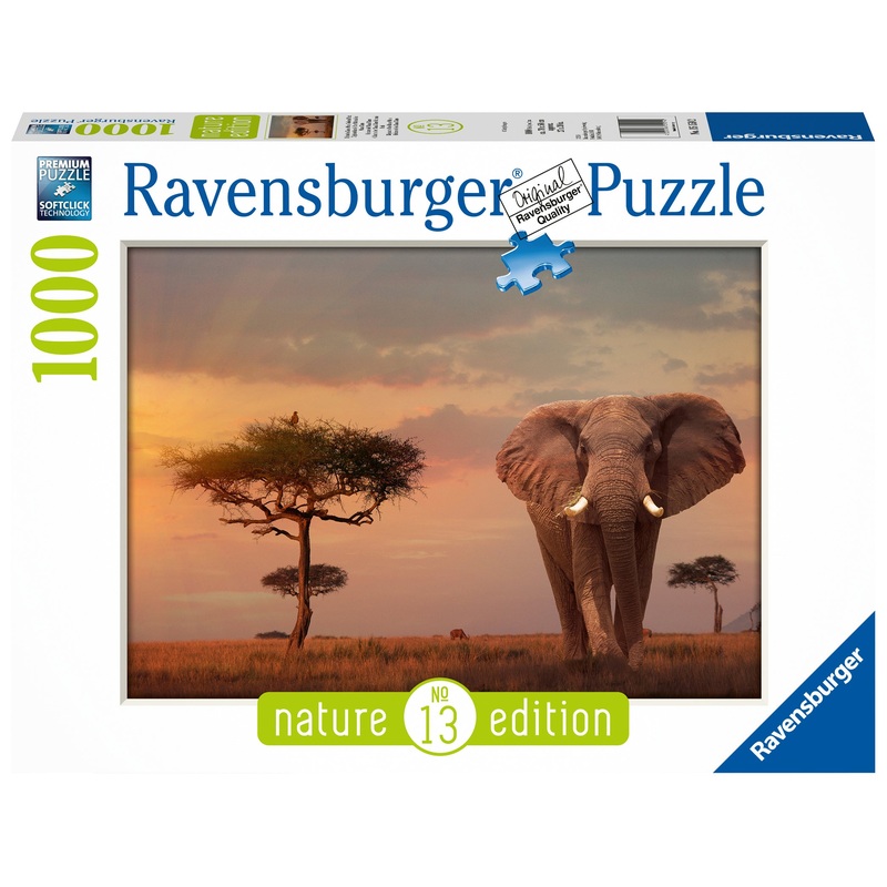 Ravensburger 151592 1000 P Elephant Of The Masal Mara