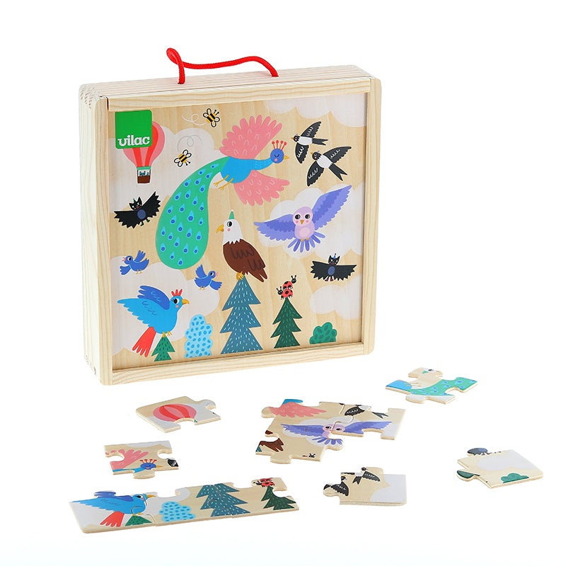 Vilac 8536 Puzzle 3×16 P Earth, Sea,Sky
