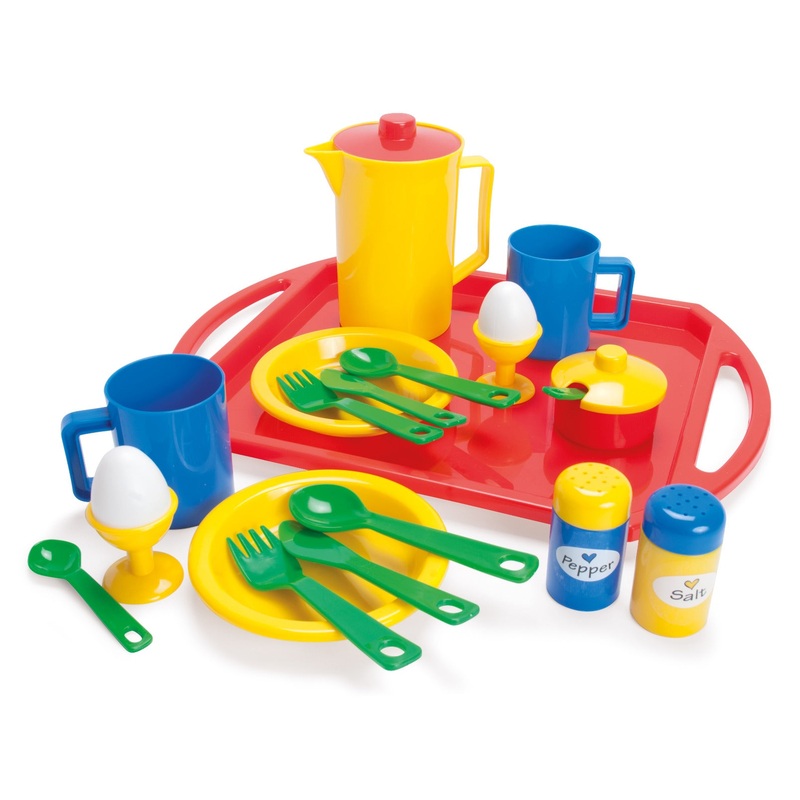 Dantoy Classic-Breakfast Set On Tray In Net