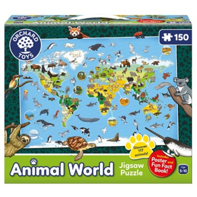 Orchard Toys 300 Animal World Jigsaw Puzzle