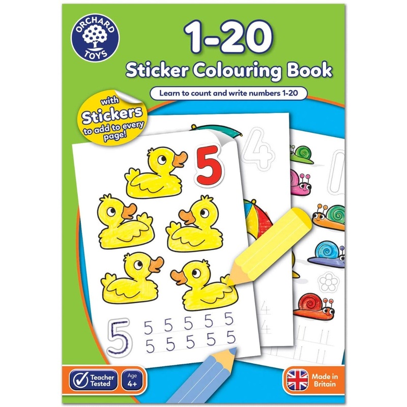 Orchard Toys CB08 Activity Book – 1 to 20