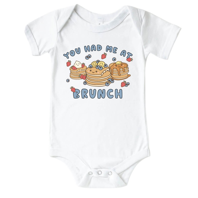 You Had Me At Brunch Graphic Bodysuit | White