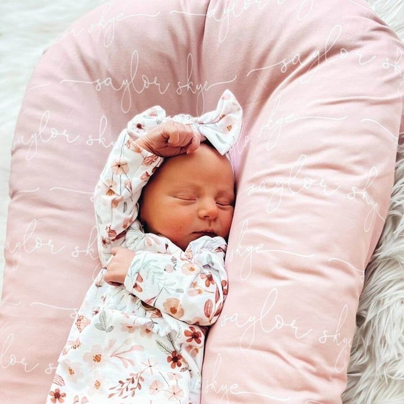 Personalized Petal Pink Baby Name Swaddle Blanket – Script