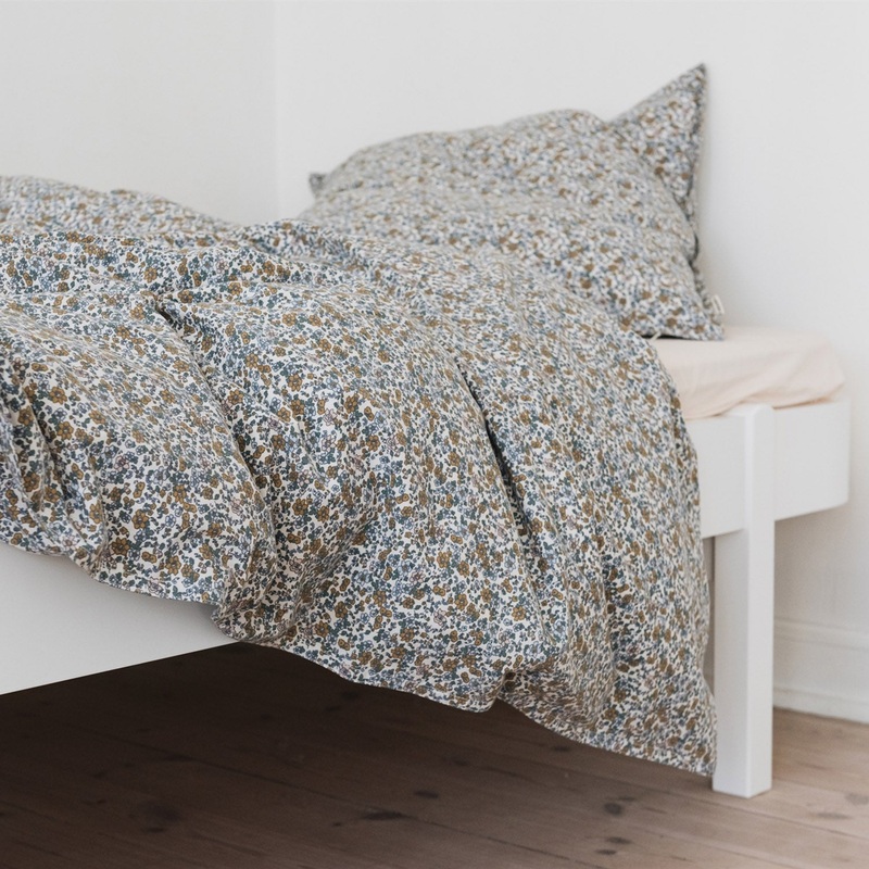 Cotton Duvet & Pillow Cover – Floral Vintage – Single – 140×200/60x63cm