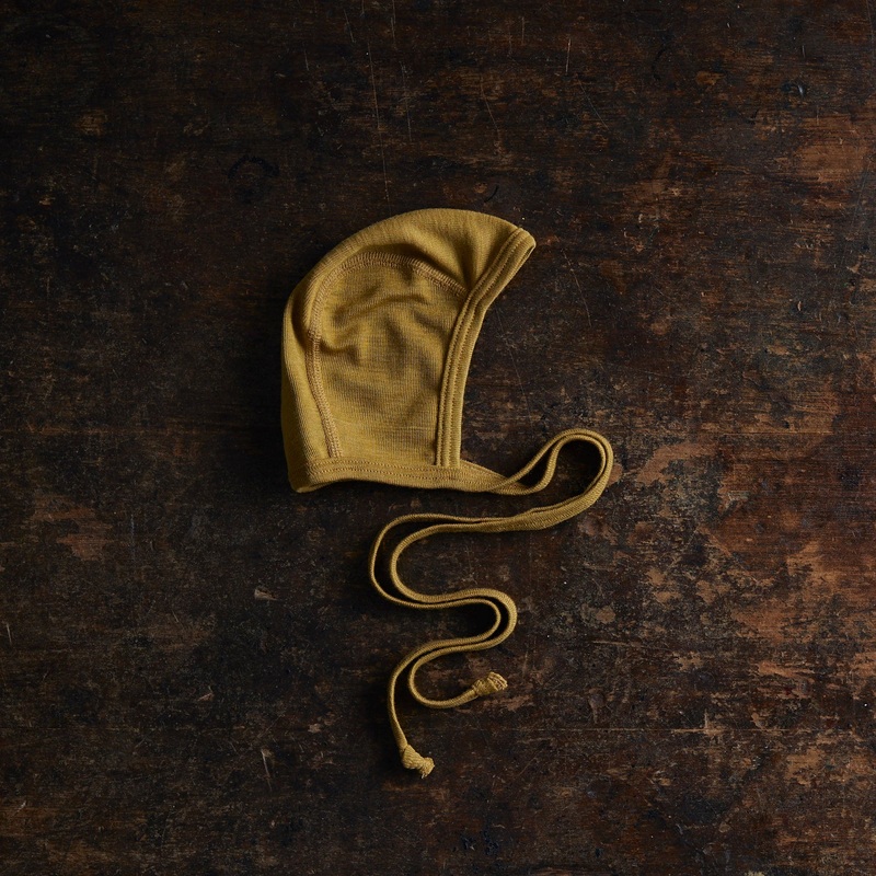 Piculet Baby Bonnet – Merino Wool & Silk – Pistachio