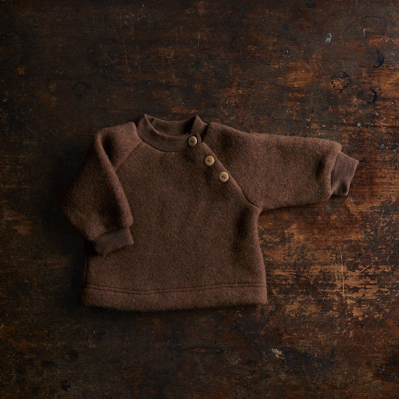 Puffin Baby & Kids Sweater – Merino Wool Fleece – Squirrel