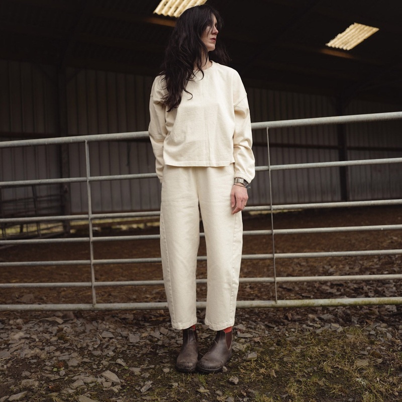 Women’s Cotton Arc Pants – Naturel