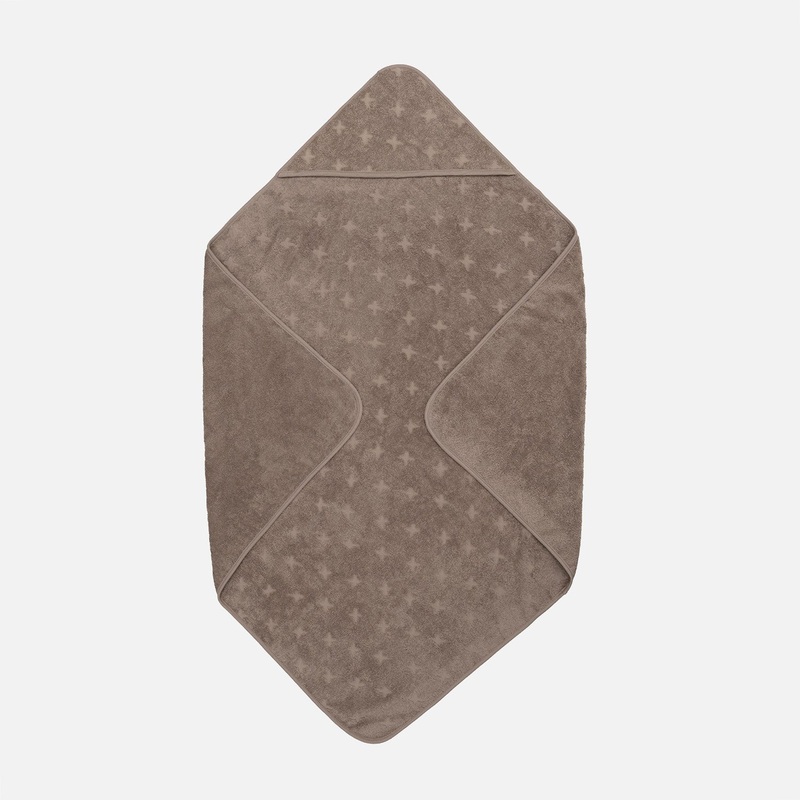 Baby Cotton Hooded Towel  – Cashew