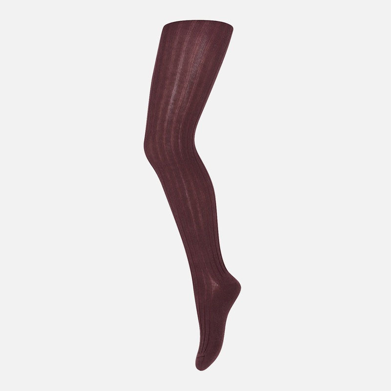 Baby & Kids Wool Rib Tights – Grape Skin