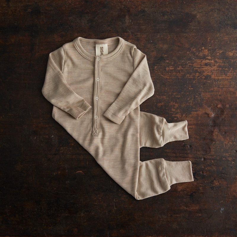 Serin Baby & Kids Pyjamas – Merino Wool & Silk – Seaweed