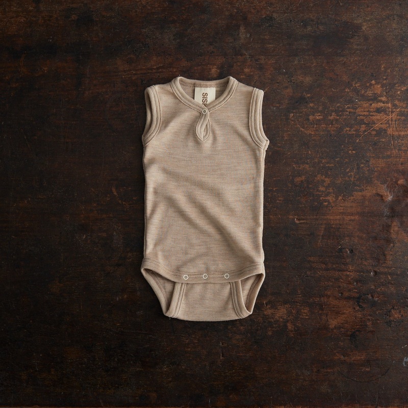Tern Baby Body – Merino Wool & Silk – Sandstorm