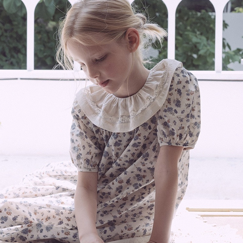 Cotton Cielle Dress – Vintage Blue