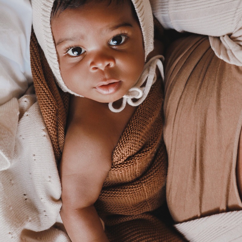 Baby Merino Wool Sleeveless Sleeping Bag – Caramel