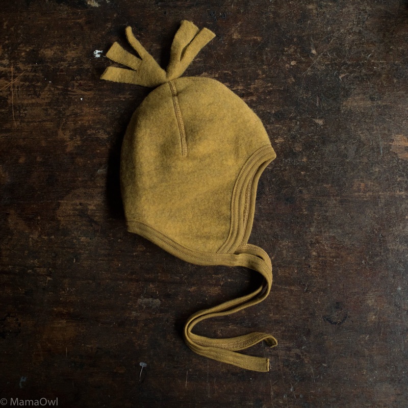 Baby Merino Wool Fleece Hat – Saffron Melange