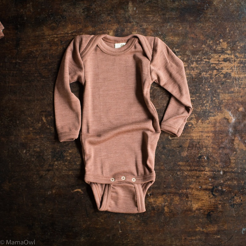 Robin Baby Body – Merino Wool & Silk – Cedarwood