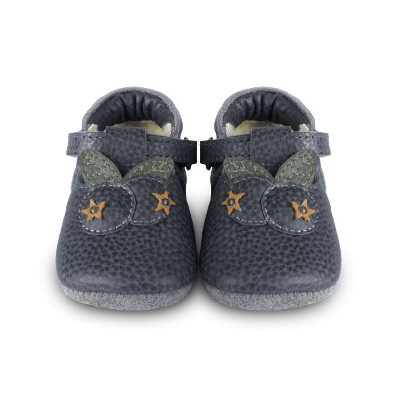 Carlie | Blueberry | Petrol Grain Leather