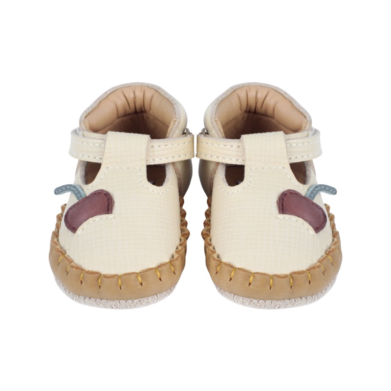 Delice Shoes | Tartelette | Cream Scored Leather