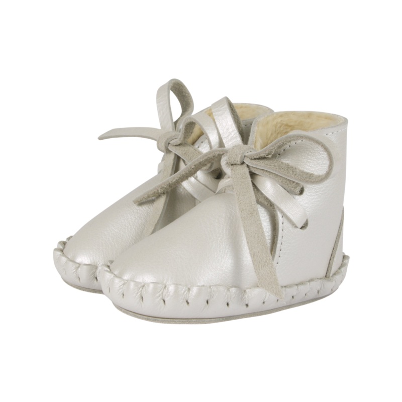 Pina Exclusive | Off White Metallic Leather