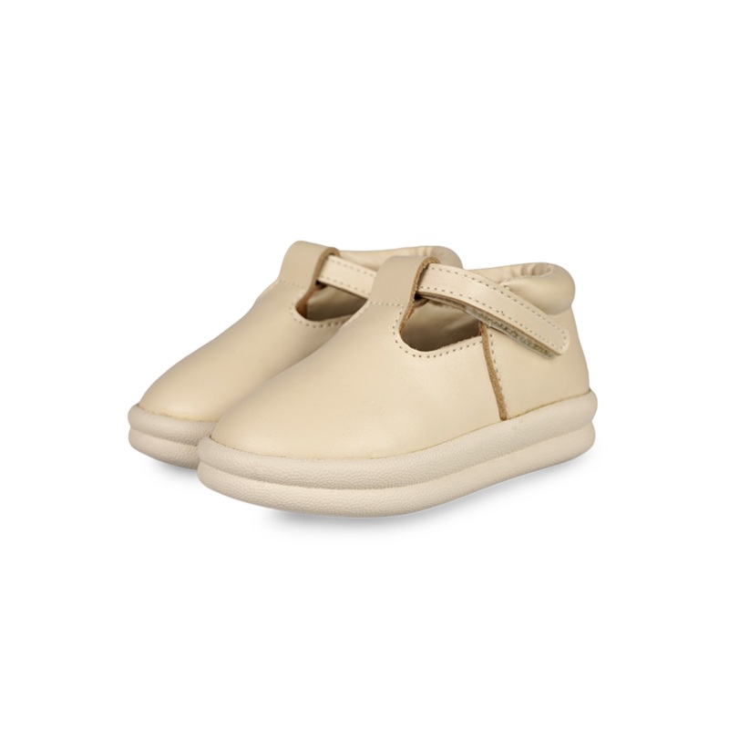 Elmin Shoes | Cream Leather