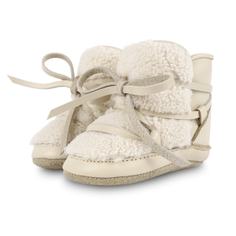 Cassi Booties | Cream Leather