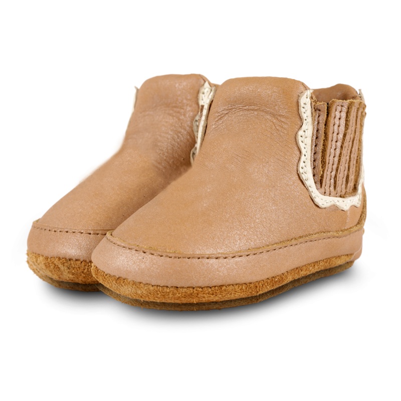 Elfine Booties | Caramel Metallic Nubuck