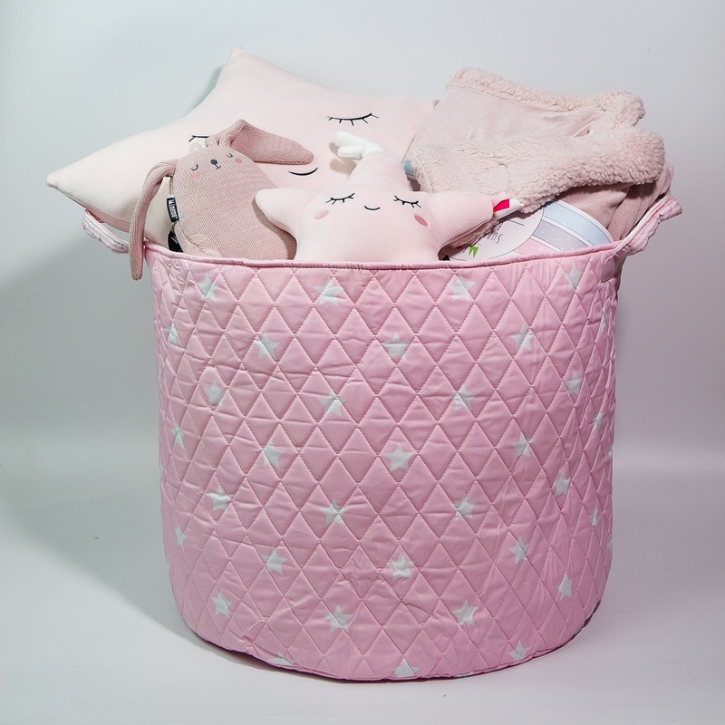 Baby Pink Newborn Gift Basket – Pink Star for Sweet Little Girl !