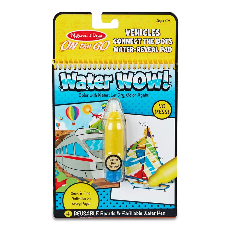 Reusable Water Wow! Connect the Dots Vehicles – On the Go Travel Activity