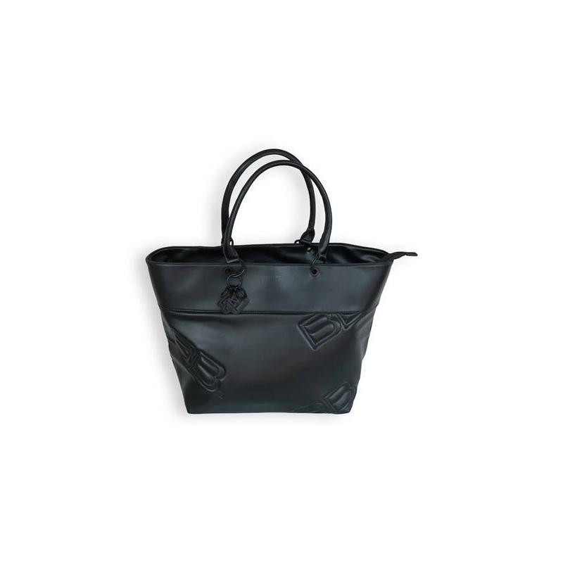 Faux leather shoulder bag – BLACK 21