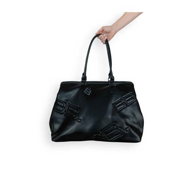 Faux leather travel bag – BLACK 21