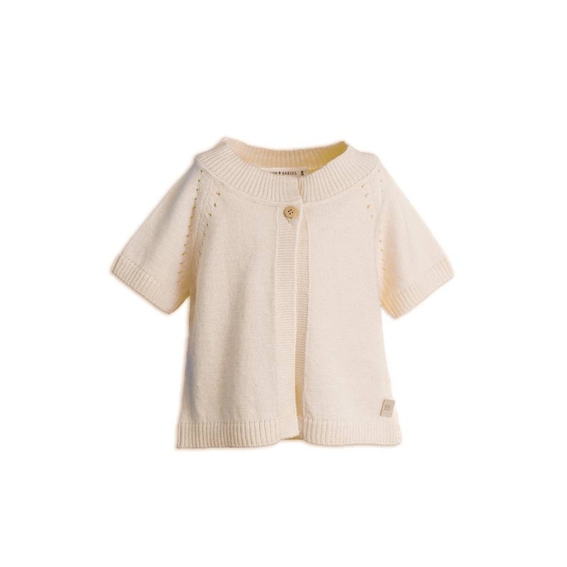 Baby Girl Short Sleeve Cardigan – WATER PINK 67