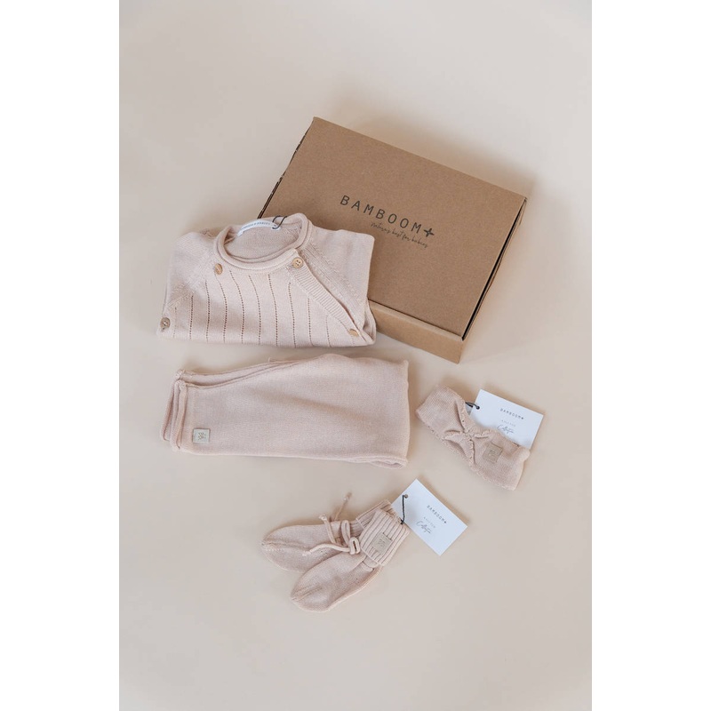 Pink Knitted Birth Set – Pink 461